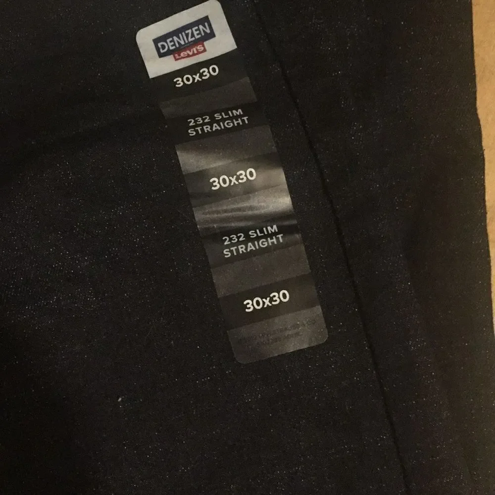 Men’s Denizen Levi’s Slim Straight Jeans Size 30x30